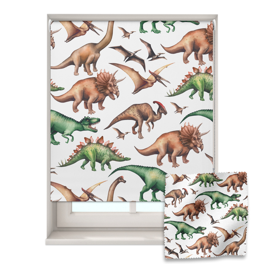 Jurassic Dinosaur roller blind includes a dinosaur themed roller blind perfect for decorating a children's room