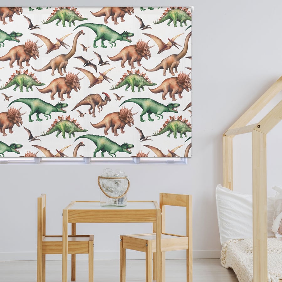 Jurassic Dinosaur roller blind includes a dinosaur themed roller blind perfect for decorating a children's room