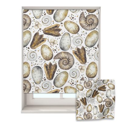 Dinosaur Fossils roller blind includes a dinosaur themed roller blind perfect for decorating a children's room