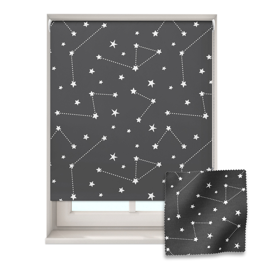 Dark Constellations roller blind includes a space themed roller blind perfect for decorating a children's room