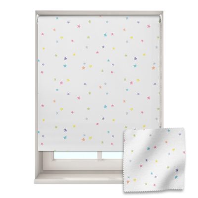 Multicoloured Stars roller blind includes a space themed roller blind perfect for decorating a children's room