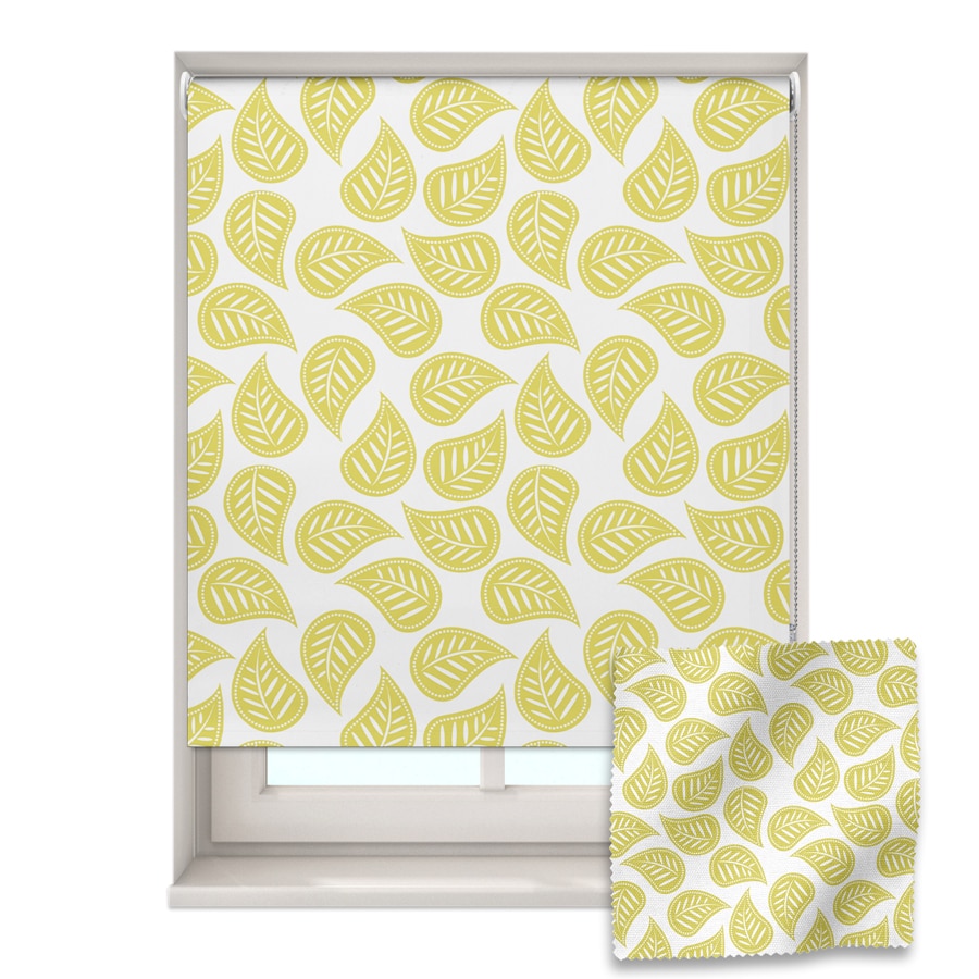 Yellow Leaves roller blind includes a heart themed roller blind perfect for decorating a children's room