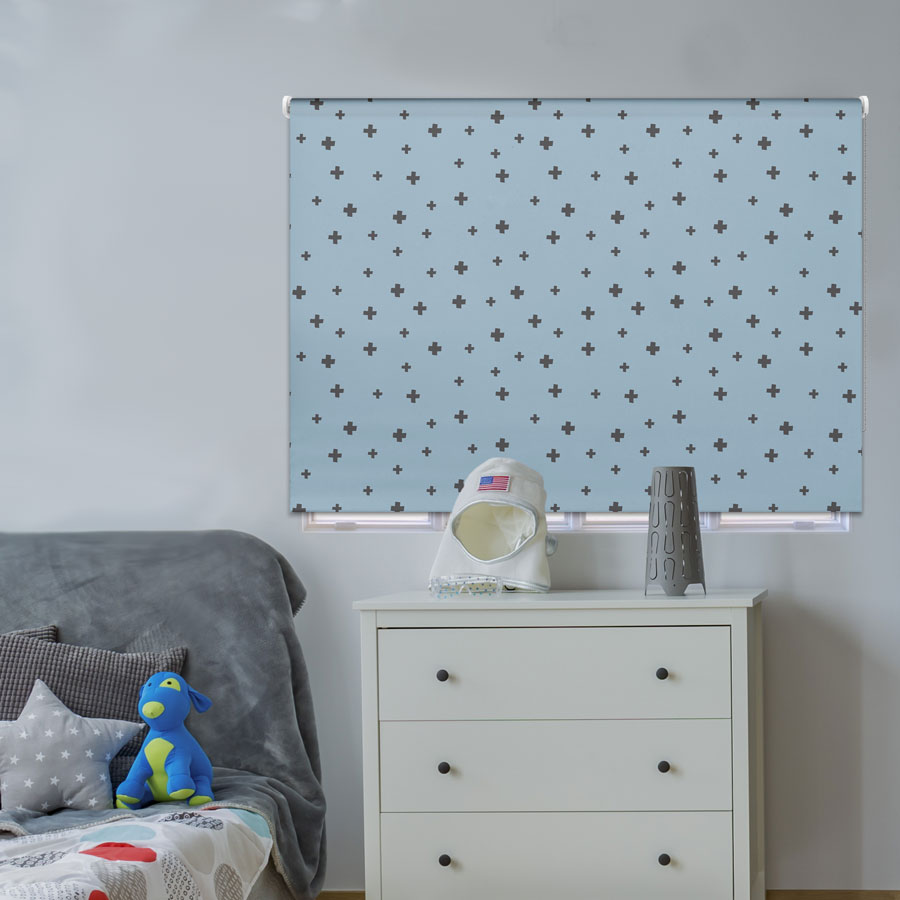 Scattered Pixels roller blind includes a gaming themed roller blind perfect for decorating a children's room