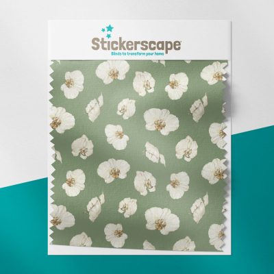 green jungle orchid roller blind swatch image