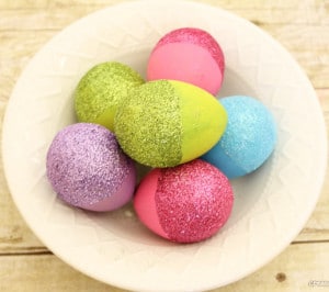 glitter easter eggs arts and crafts ideas for kids