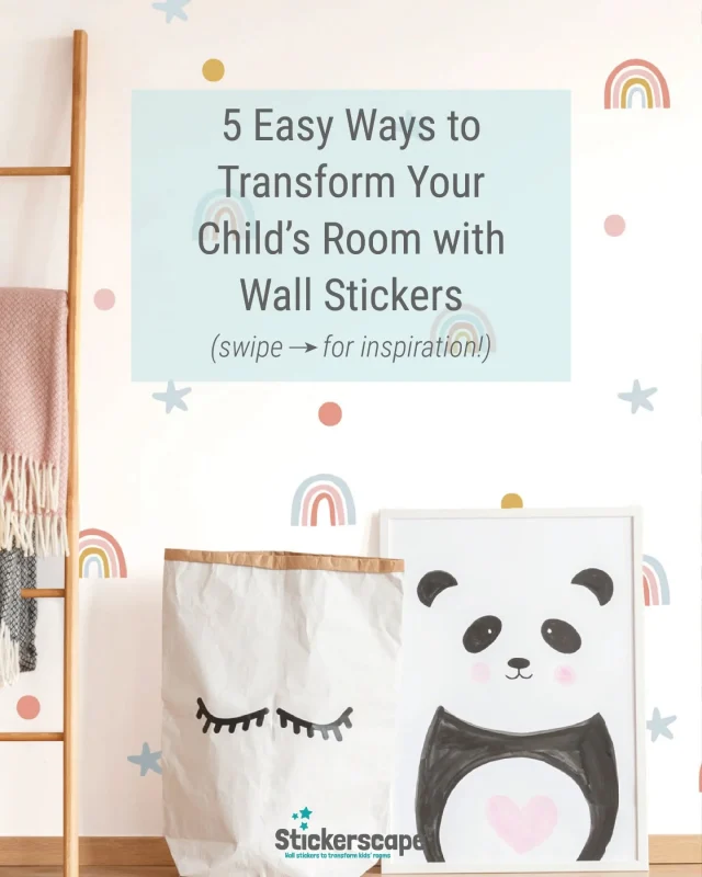 ✨ Ready to transform your little one’s room without the mess of paint? ✨

 We’re sharing 5 easy and creative ways to use wall stickers for an instant room makeover!

From feature walls to personalised touches, there’s so much you can do 💖

Swipe through for lots of simple ideas you can try today ➡️
Which one’s your favourite? Let us know in the comments! 💬👇

(And don’t forget to save this post for later nursery or playroom inspiration!)

#nurserydecor #kidsroomdecor #wallstickers #mumlifeuk #childrensbedroomideas #stickerscape #mumsofinstagram #playroomdecor #roommakeoverideas #uksmallbusiness