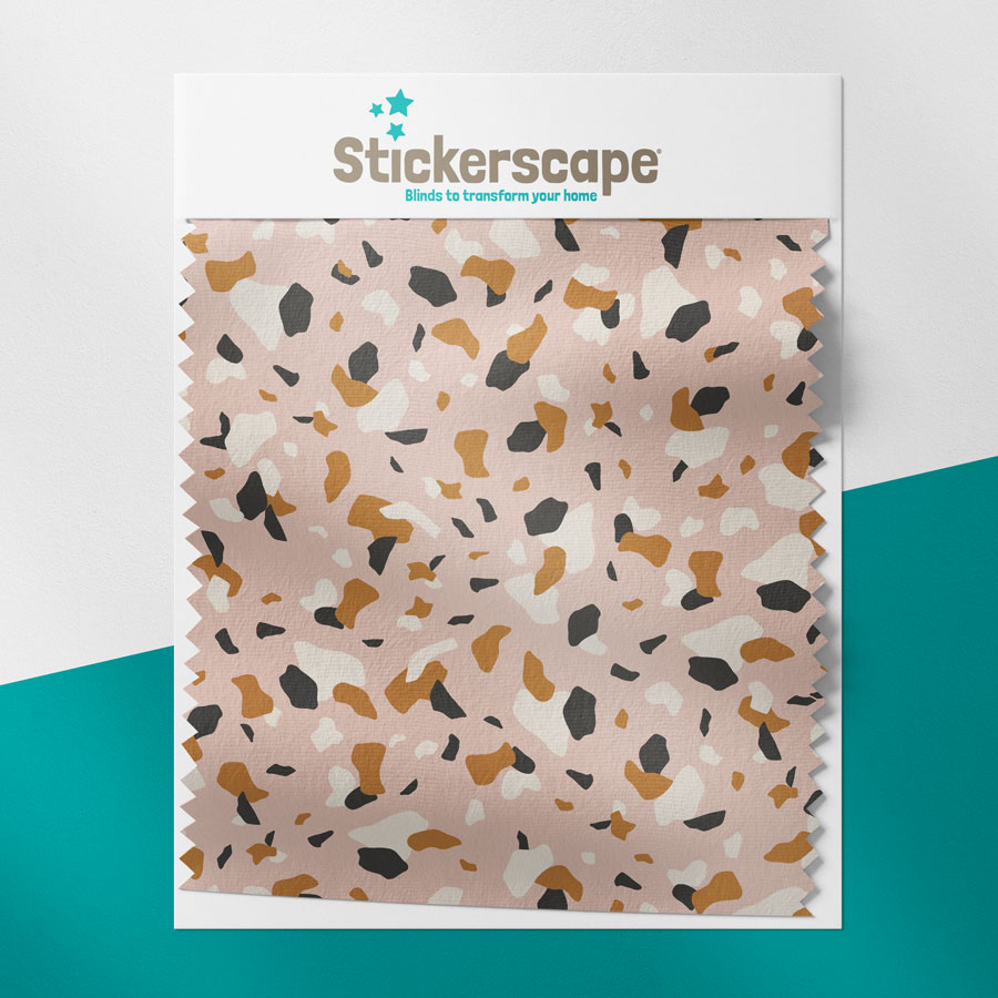 warm terrazzo roller blind swatch image